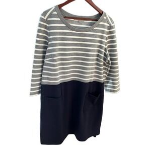 Jersey Knit Dress with Drop Waist